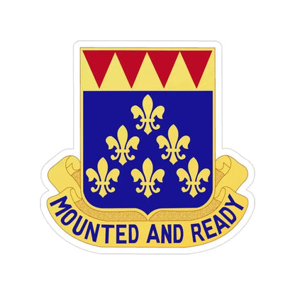146 Cavalry Regiment (U.S. Army) Transparent STICKER Die-Cut Vinyl Decal - The Sticker Space
