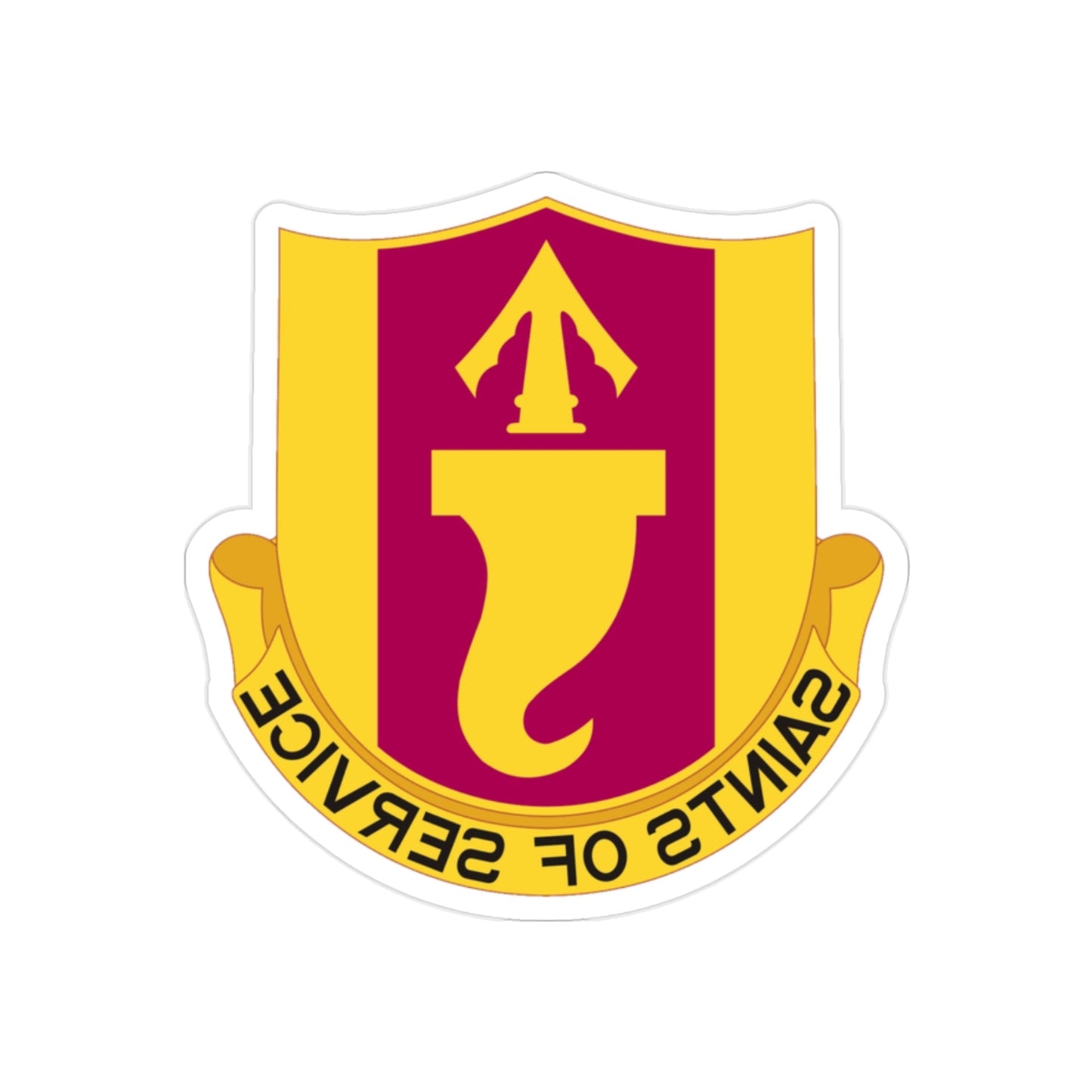 146 Signal Battalion (U.S. Army) REVERSE PRINT Transparent STICKER-2" × 2"-The Sticker Space