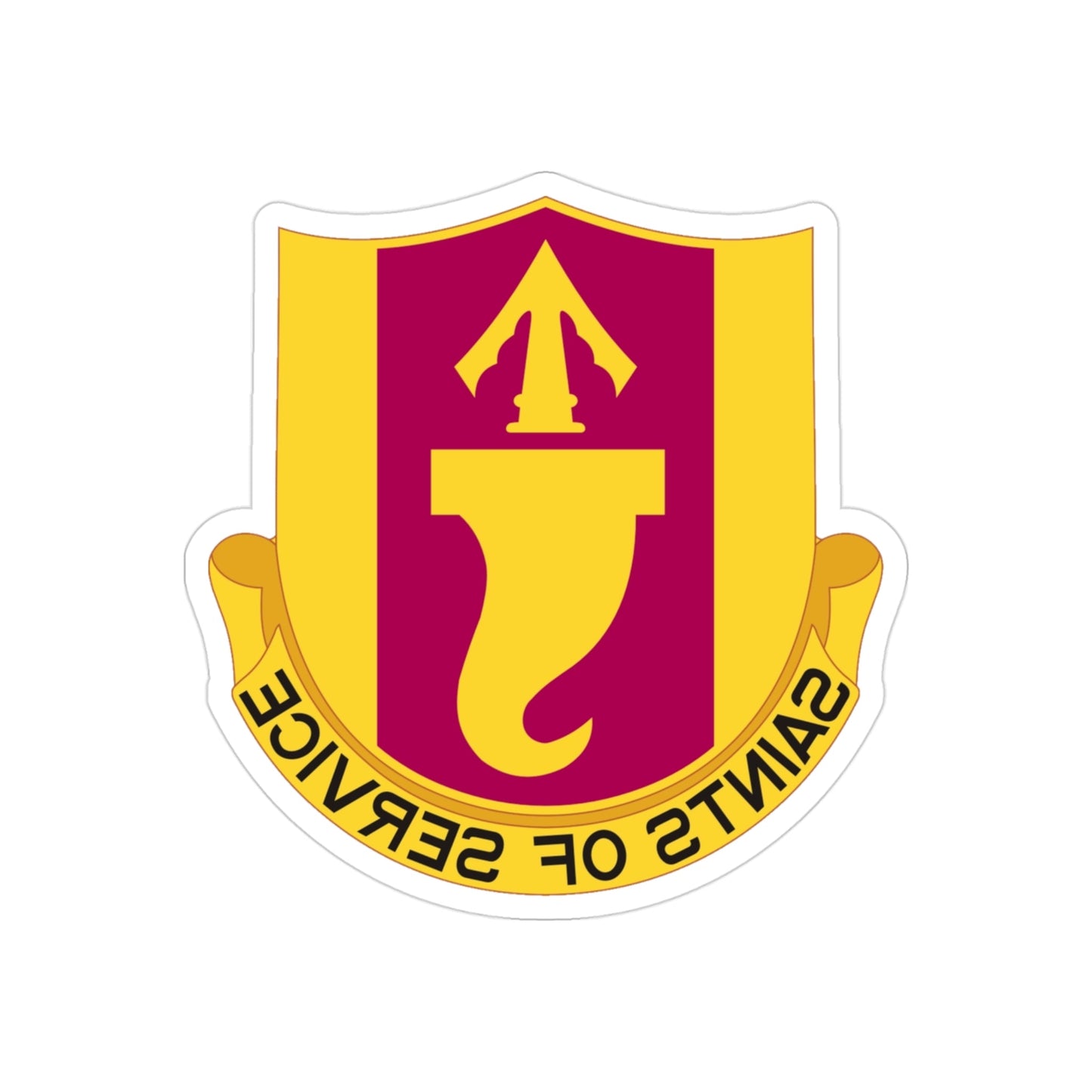 146 Signal Battalion (U.S. Army) REVERSE PRINT Transparent STICKER-3" × 3"-The Sticker Space