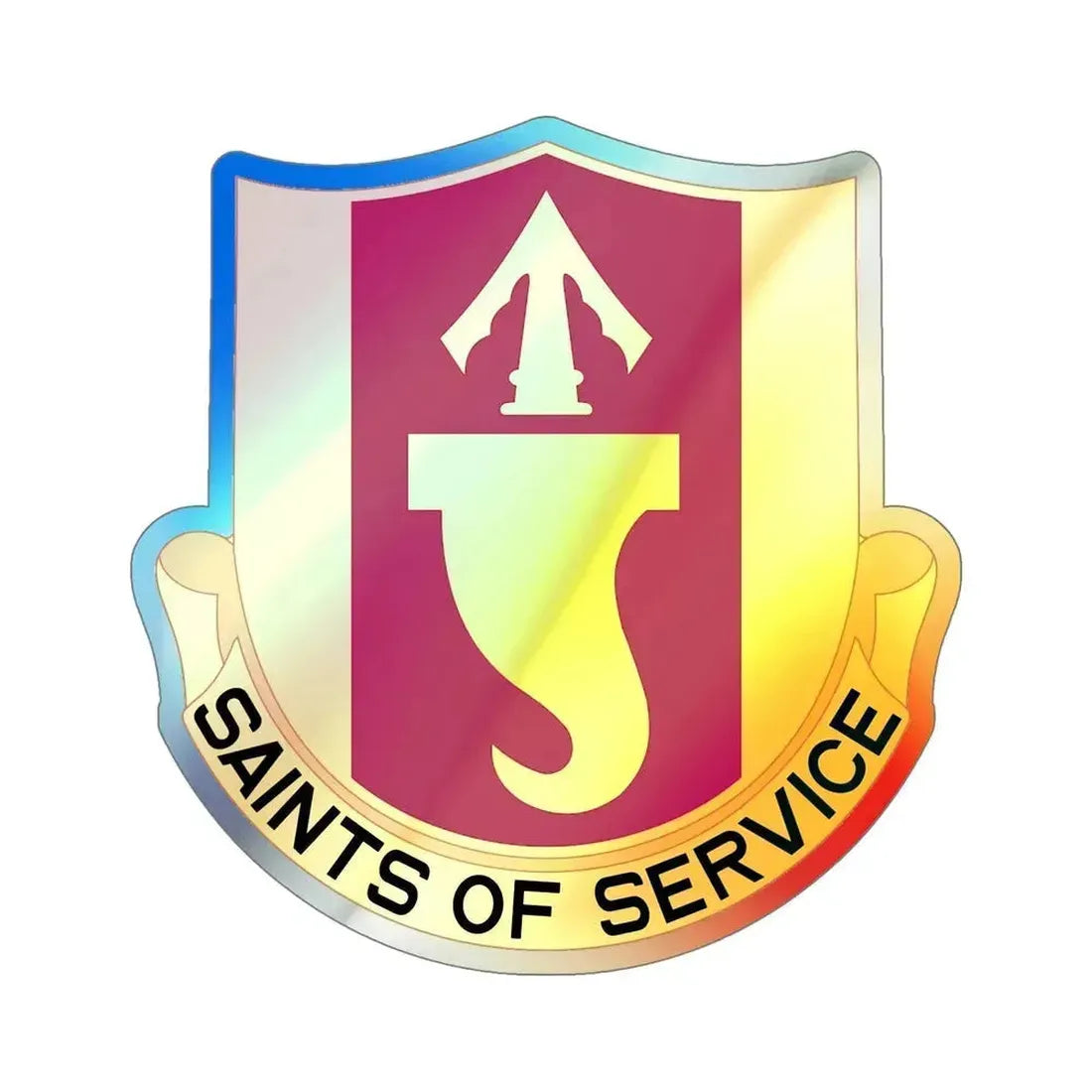 146 Signal Battalion (U.S. Army) Holographic STICKER Die-Cut Vinyl Decal 6 Inch Holographic - The Sticker Space