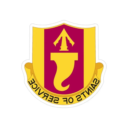 146 Signal Battalion (U.S. Army) REVERSE PRINT Transparent Die-Cut STICKER 3 Inch Die-Cut Transparent - The Sticker Space