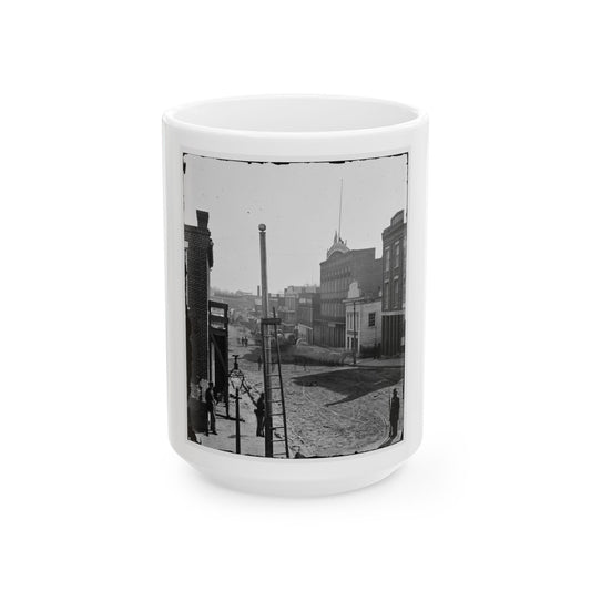 Atlanta, Georgia. View On Marietta Street (U.S. Civil War) White Coffee Mug