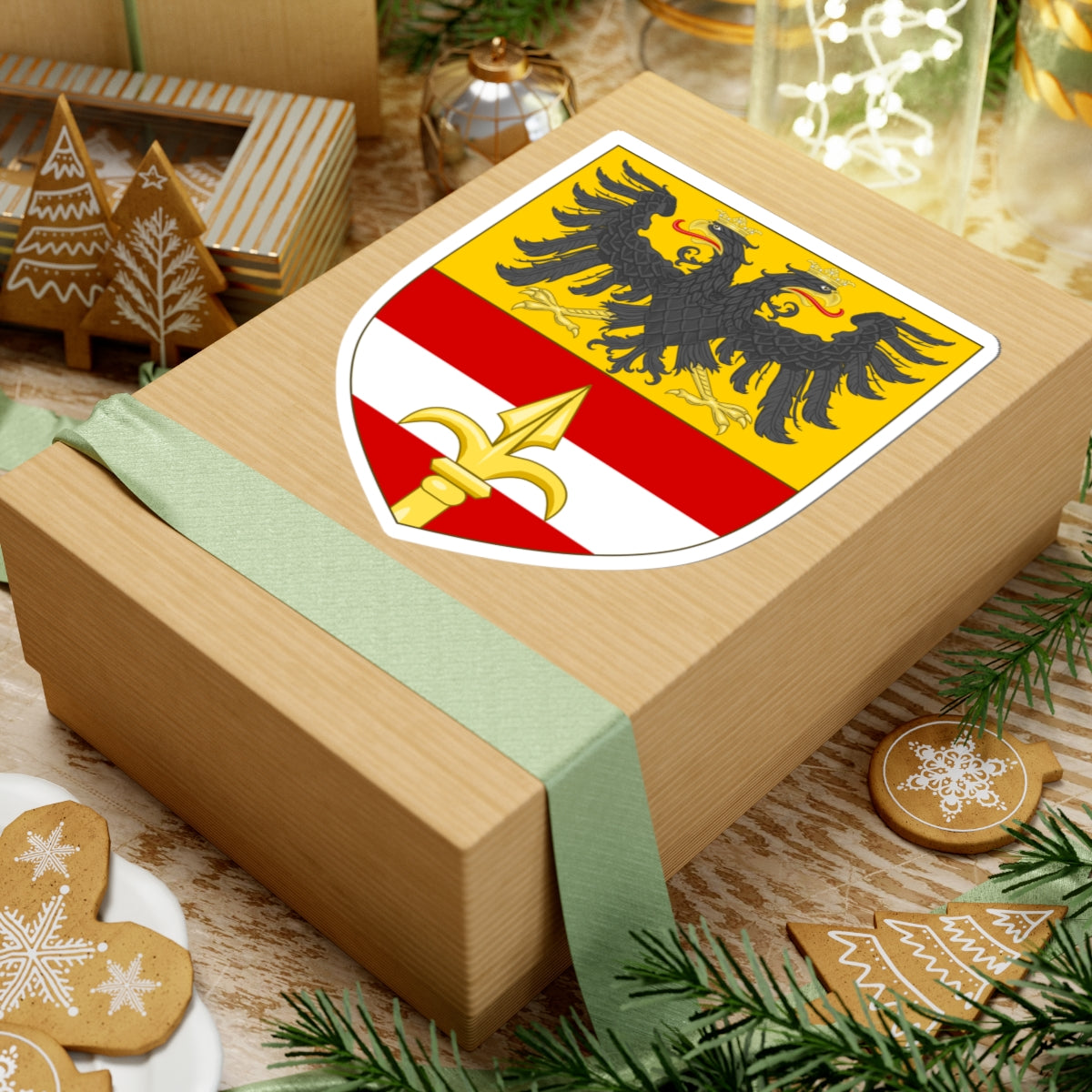 Arms of the Imperial Free City of Trieste (Slovenia) (Coat of Arms) STICKER Vinyl Kiss-Cut Decal