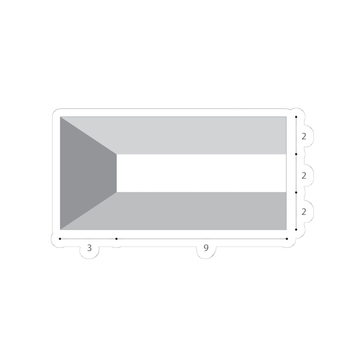 Flag of Kuwait construction (Kuwait) STICKER Vinyl Kiss-Cut Decal