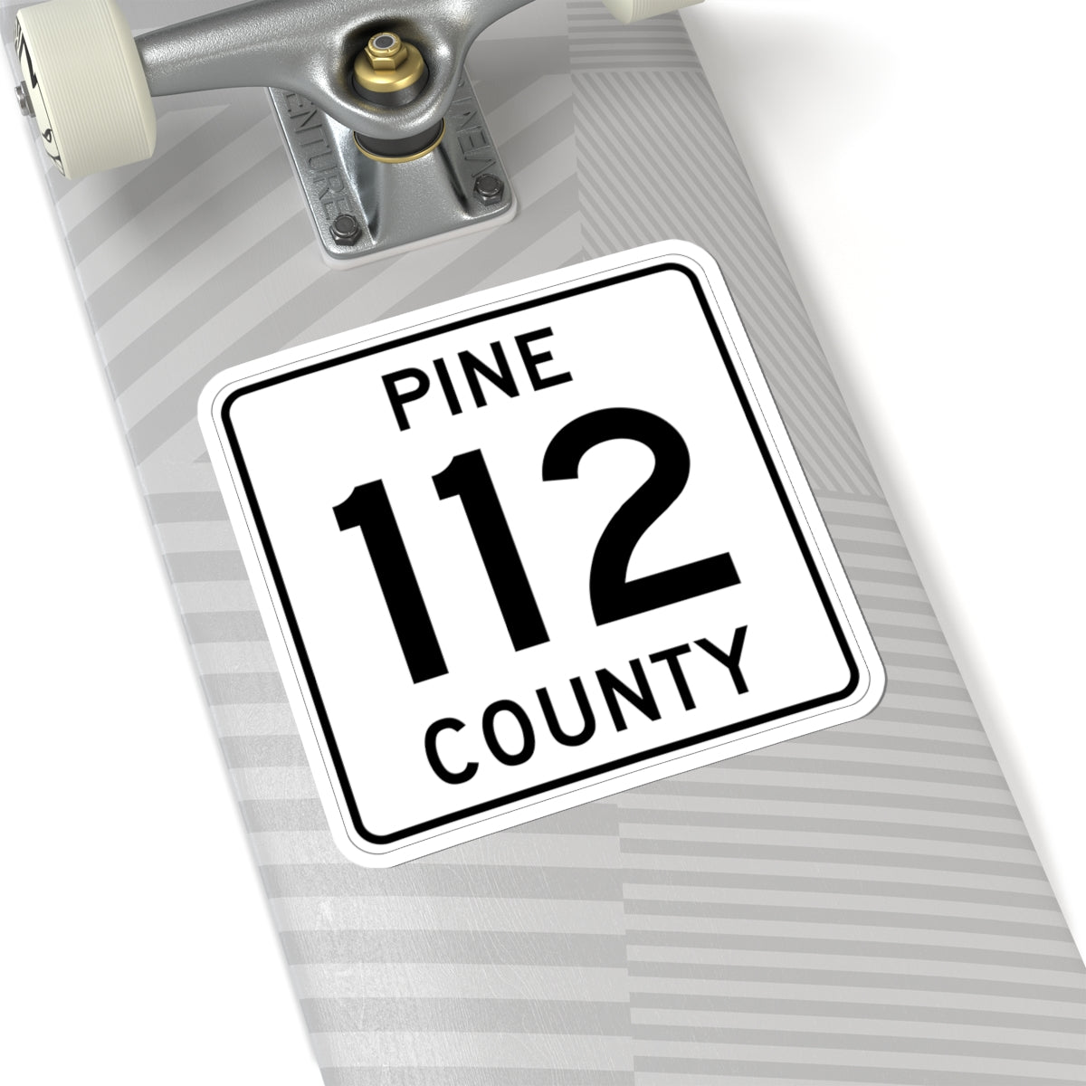 Pine County Route 112 MN (Minnesota) (Road Sign) STICKER Vinyl Kiss-Cut Decal