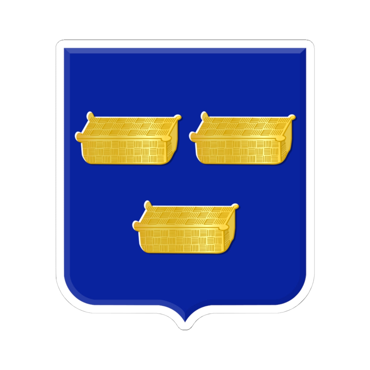 Baarle-Nassau wapen (Netherlands) (Coat of Arms) STICKER Vinyl Kiss-Cut Decal