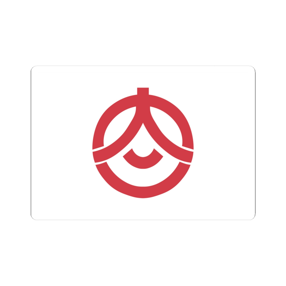 Flag of Onjuku Chiba (Japan) STICKER Vinyl Kiss-Cut Decal