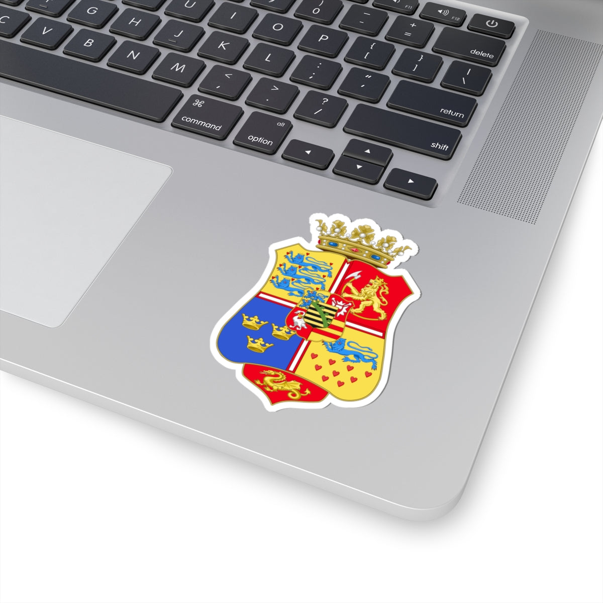 Armoiries de Dorothée de Saxe-Lauenbourg 1511-1571 (Denmark) (Coat of Arms) STICKER Vinyl Kiss-Cut Decal