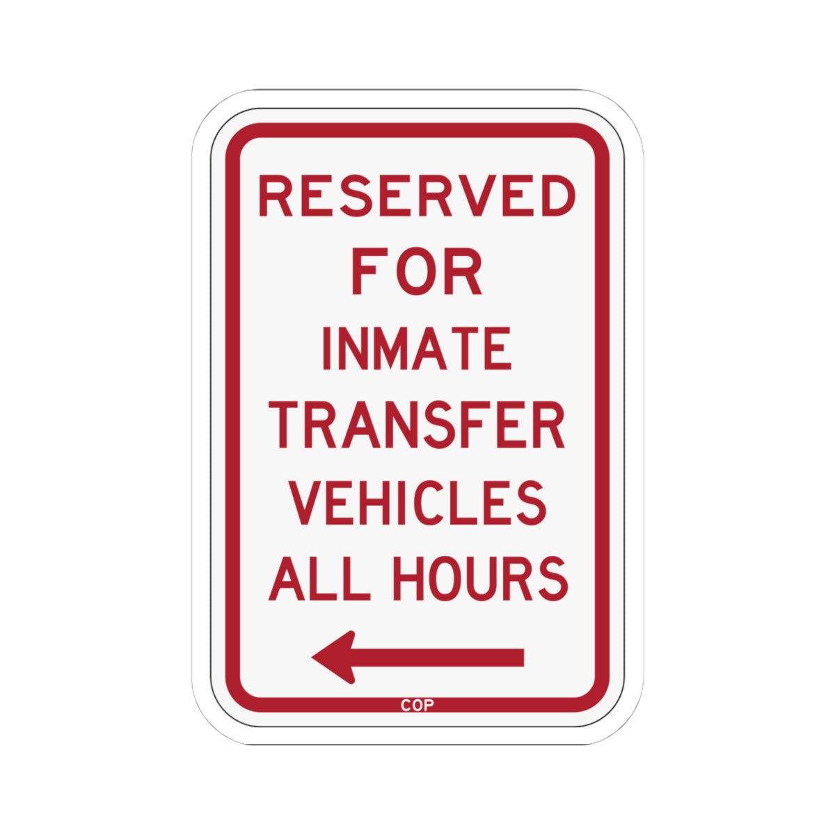 PBOT Road sign P4130L (Oregon) (Road Sign) STICKER Vinyl Kiss-Cut Decal