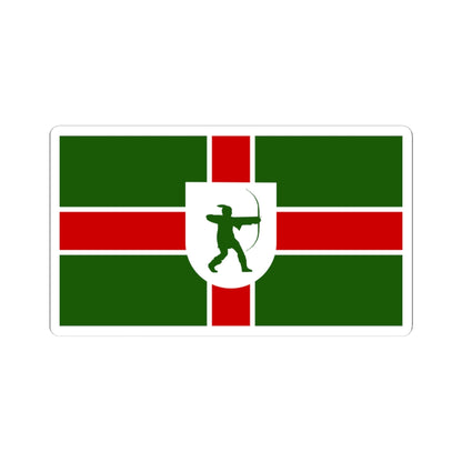 County Flag of Nottinghamshire (England) STICKER Vinyl Kiss-Cut Decal