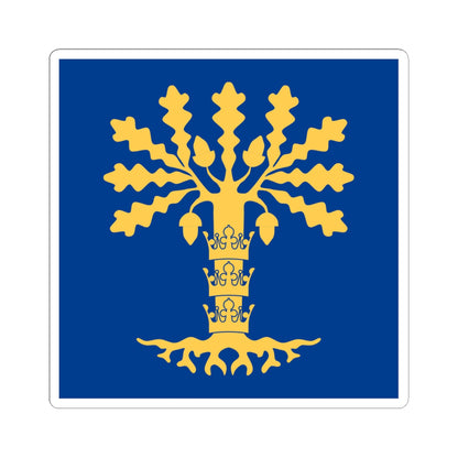 Blekinge lan vapenflagga (Sweden) STICKER Vinyl Kiss-Cut Decal