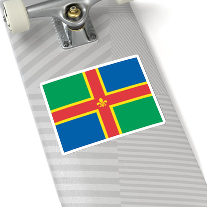 Flag of Lincolnshire (England) STICKER Vinyl Kiss-Cut Decal