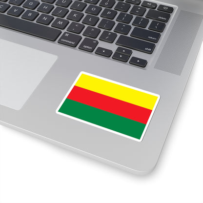 Flag of Rojava (Syria) STICKER Vinyl Kiss-Cut Decal