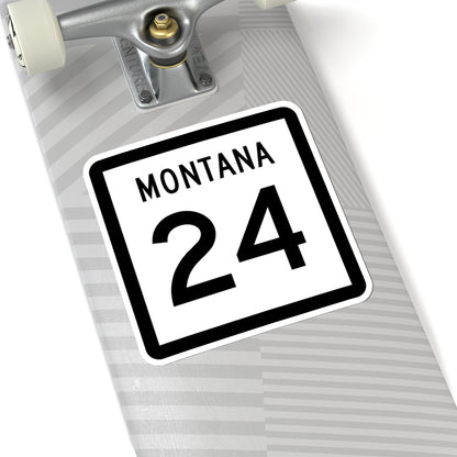 MT-24 (Montana) (Road Sign) STICKER Vinyl Kiss-Cut Decal