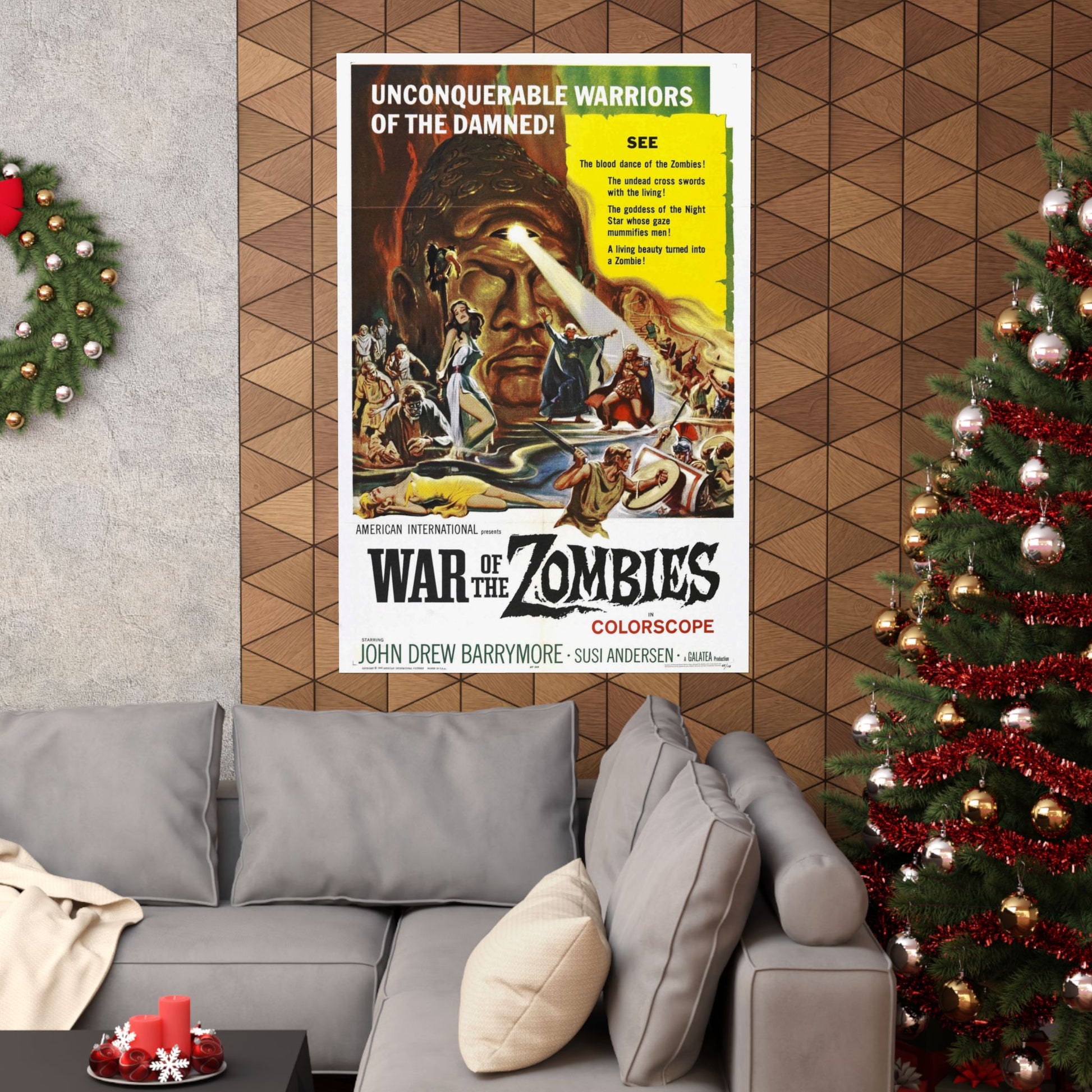 WAR OF THE ZOMBIES (ROME AGAINST ROME) 1964 - Paper Movie Poster-The Sticker Space