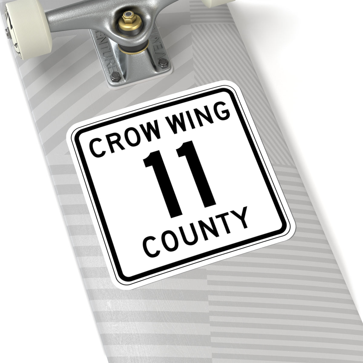 Crow Wing County 11 (Minnesota) (Road Sign) STICKER Vinyl Kiss-Cut Decal
