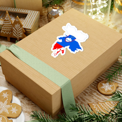 Flag-map of Greater Slovenia (Slovenia) STICKER Vinyl Kiss-Cut Decal
