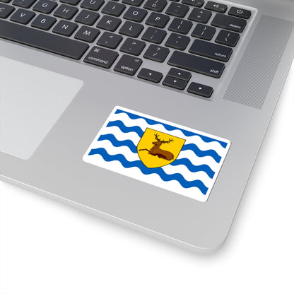 County Flag of Hertfordshire (England) STICKER Vinyl Kiss-Cut Decal