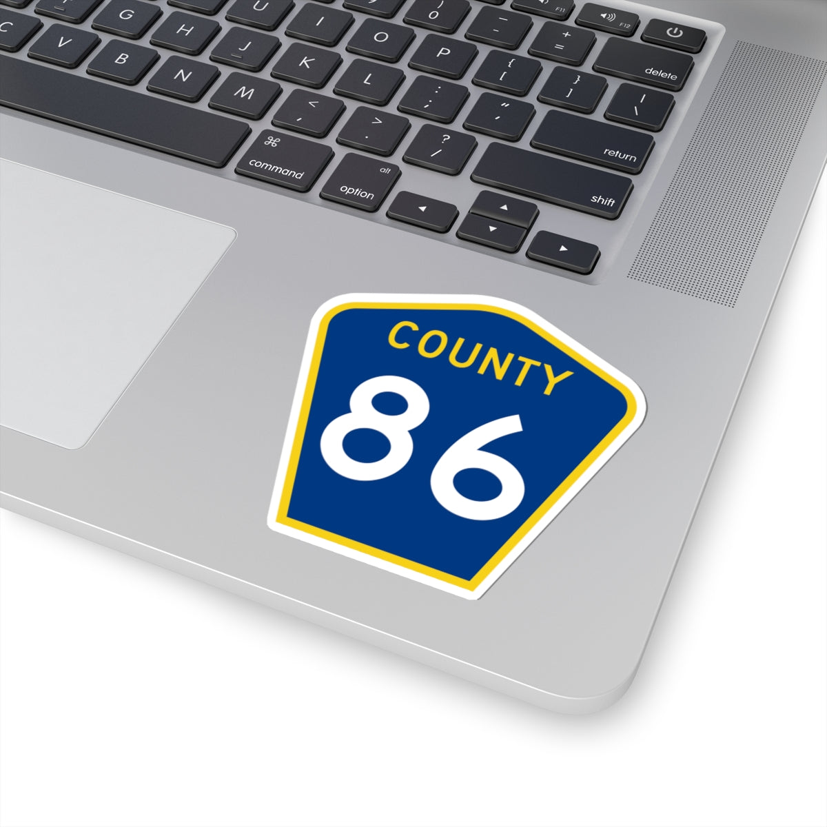 County 86 MN (Minnesota) (Road Sign) STICKER Vinyl Kiss-Cut Decal
