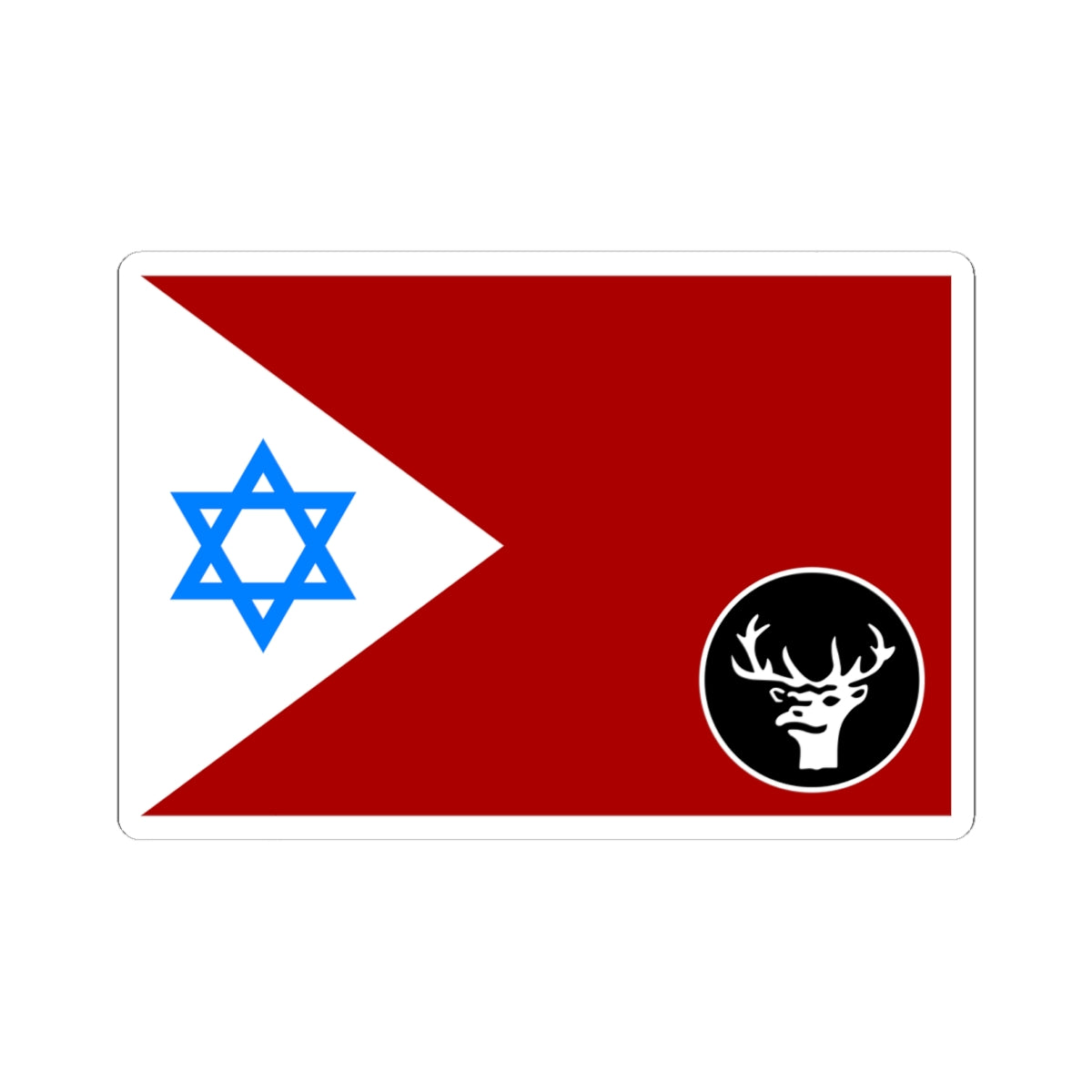 Flag of IDF Northern Command (Israel) STICKER Vinyl Kiss-Cut Decal