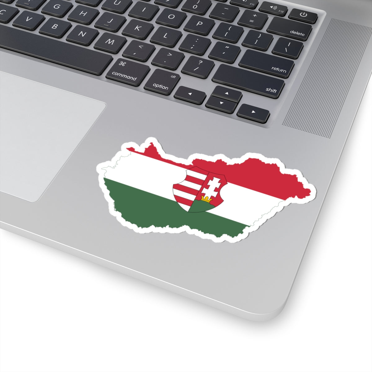 Flag-map of Hungary 1946-1947 (Hungary) STICKER Vinyl Kiss-Cut Decal