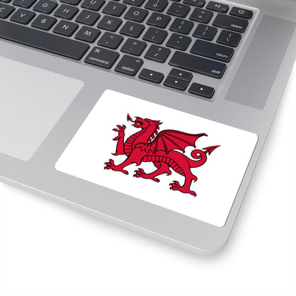 Flag of Wales without Green (United Kingdom) STICKER Vinyl Kiss-Cut Decal
