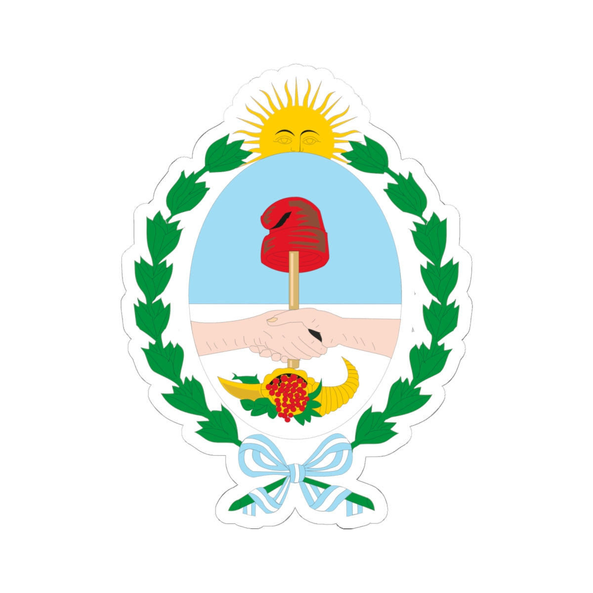 Coat of Arms Mendoza Argentina - STICKER Vinyl Kiss-Cut Decal