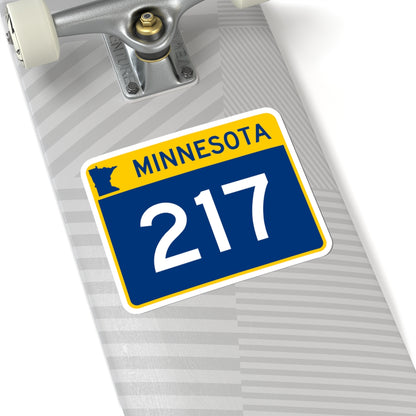 MN-217 wide (Minnesota) (Road Sign) STICKER Vinyl Kiss-Cut Decal