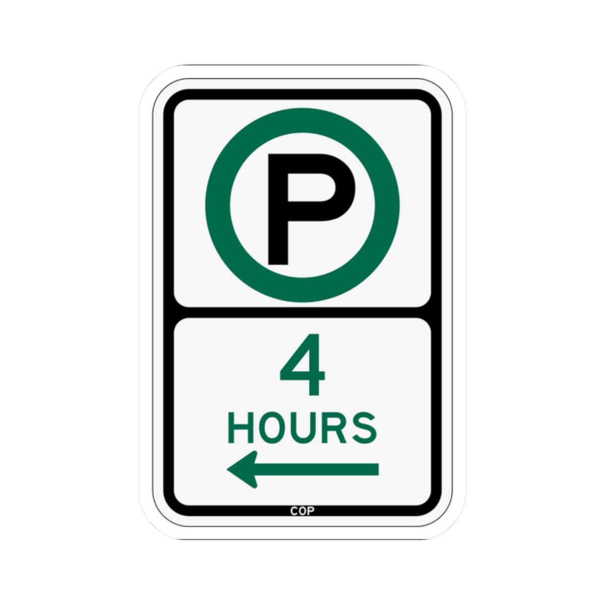 PBOT Road sign P3805L (Oregon) (Road Sign) STICKER Vinyl Kiss-Cut Decal