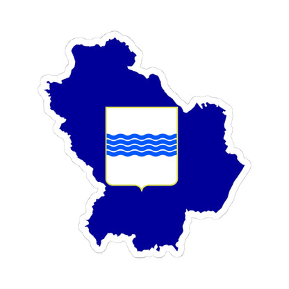 Flag map of Basilicata (Italy) STICKER Vinyl Kiss-Cut Decal