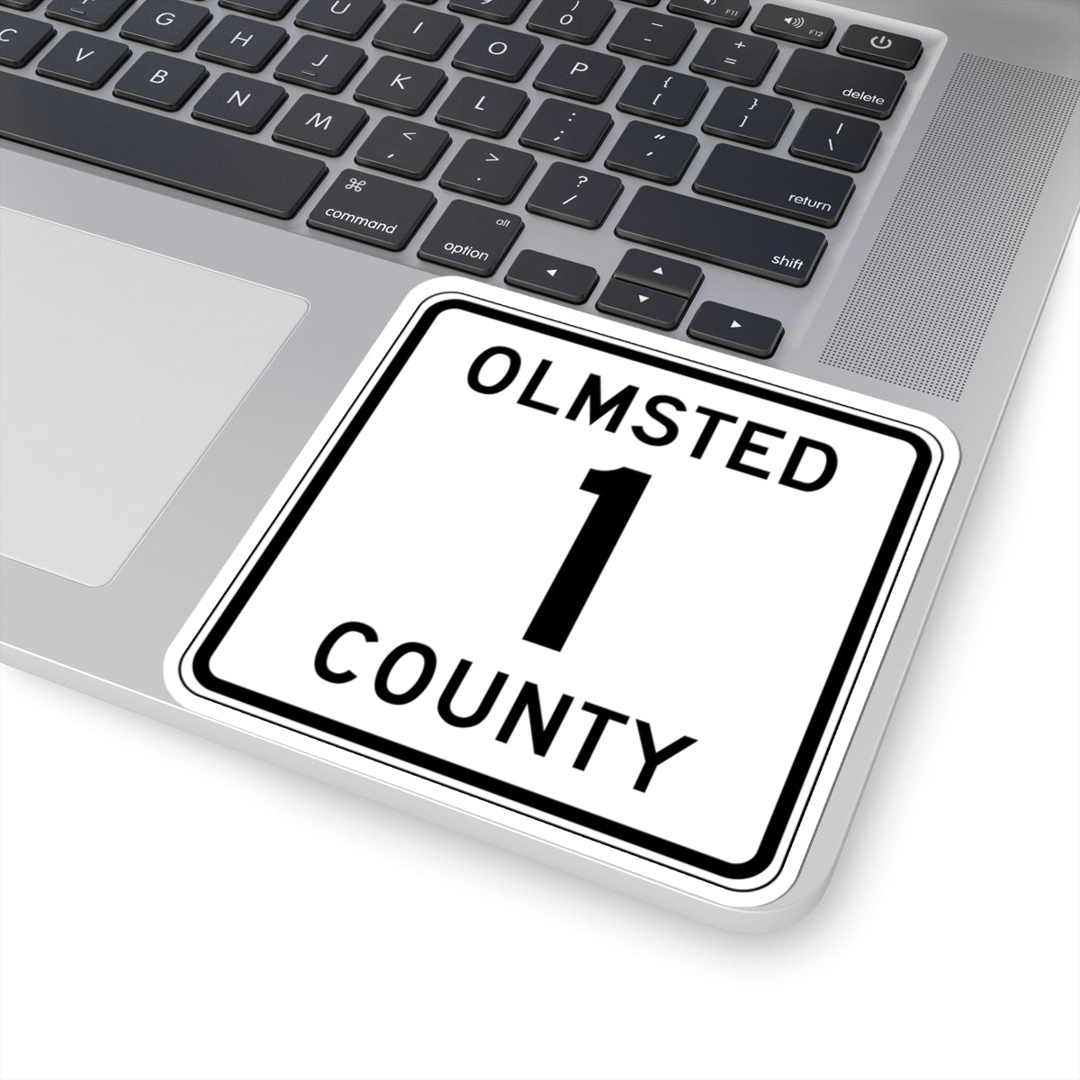 Olmsted County Route 1 (Minnesota) (Road Sign) STICKER Vinyl Kiss-Cut Decal
