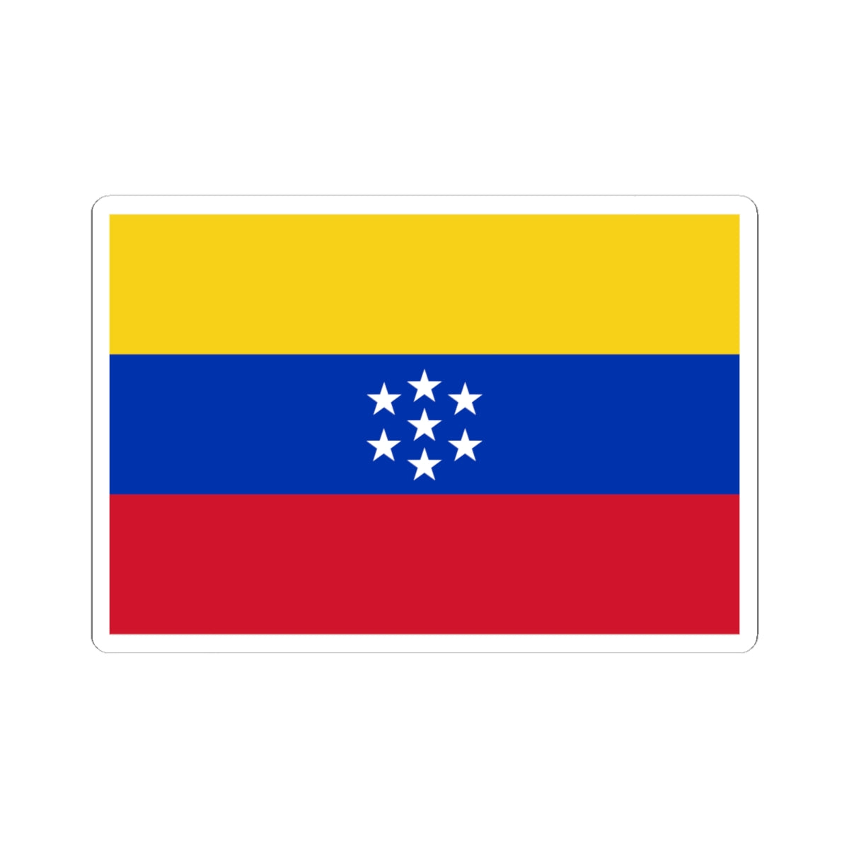 Flag of Venezuela 1863-1905 (Venezuela) STICKER Vinyl Kiss-Cut Decal