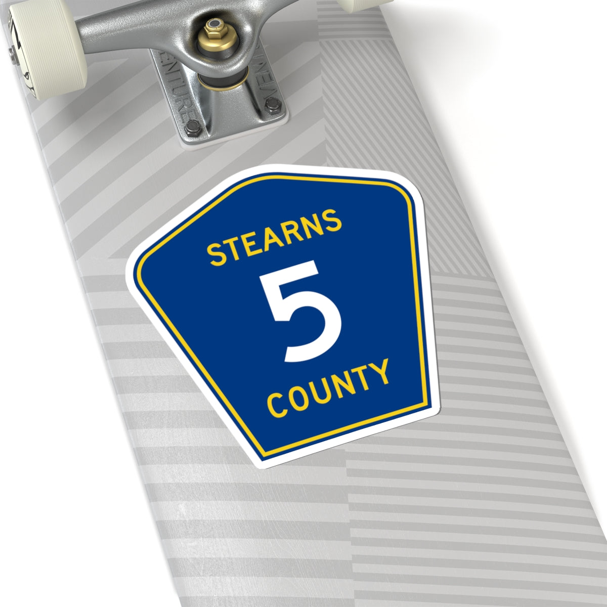 Stearns County Route 5 (Minnesota) (Road Sign) STICKER Vinyl Kiss-Cut Decal