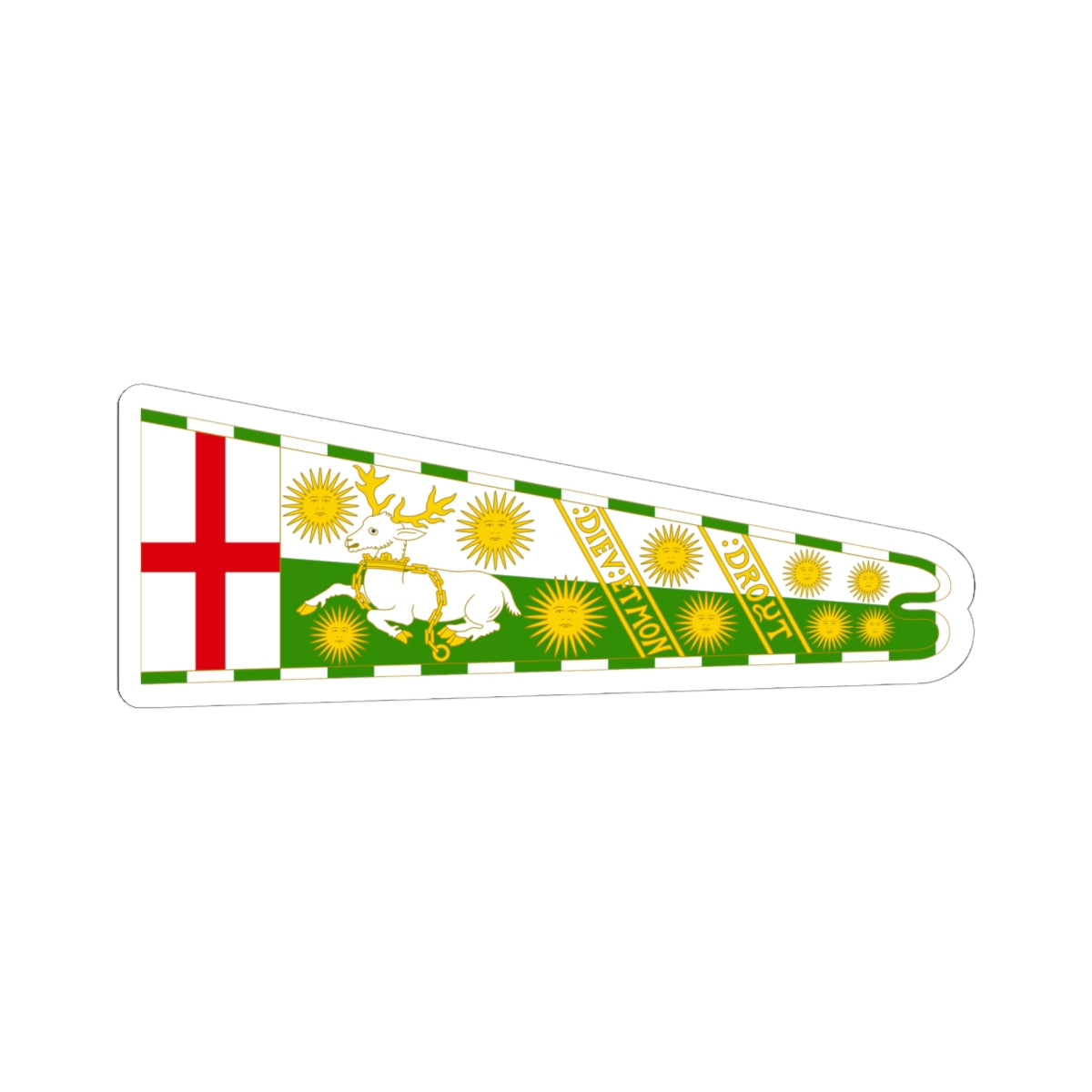 Royal Standard of Richard II of England (England) STICKER Vinyl Kiss-Cut Decal