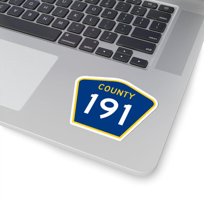 County 191 MN (Minnesota) (Road Sign) STICKER Vinyl Kiss-Cut Decal