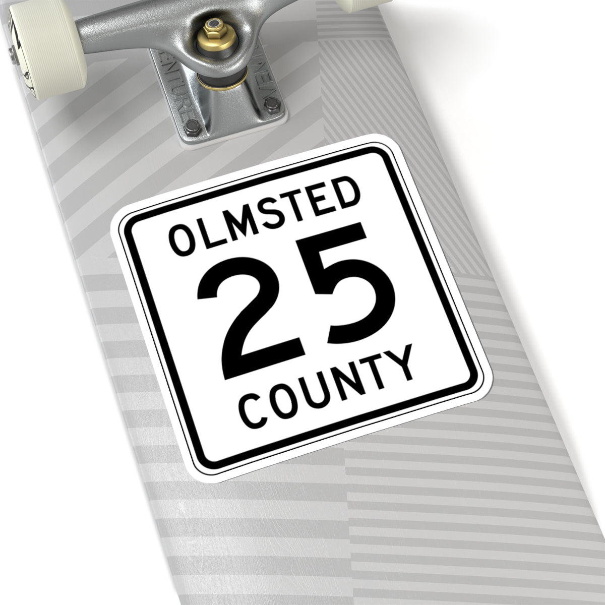 Olmsted County Route 25 (Minnesota) (Road Sign) STICKER Vinyl Kiss-Cut Decal