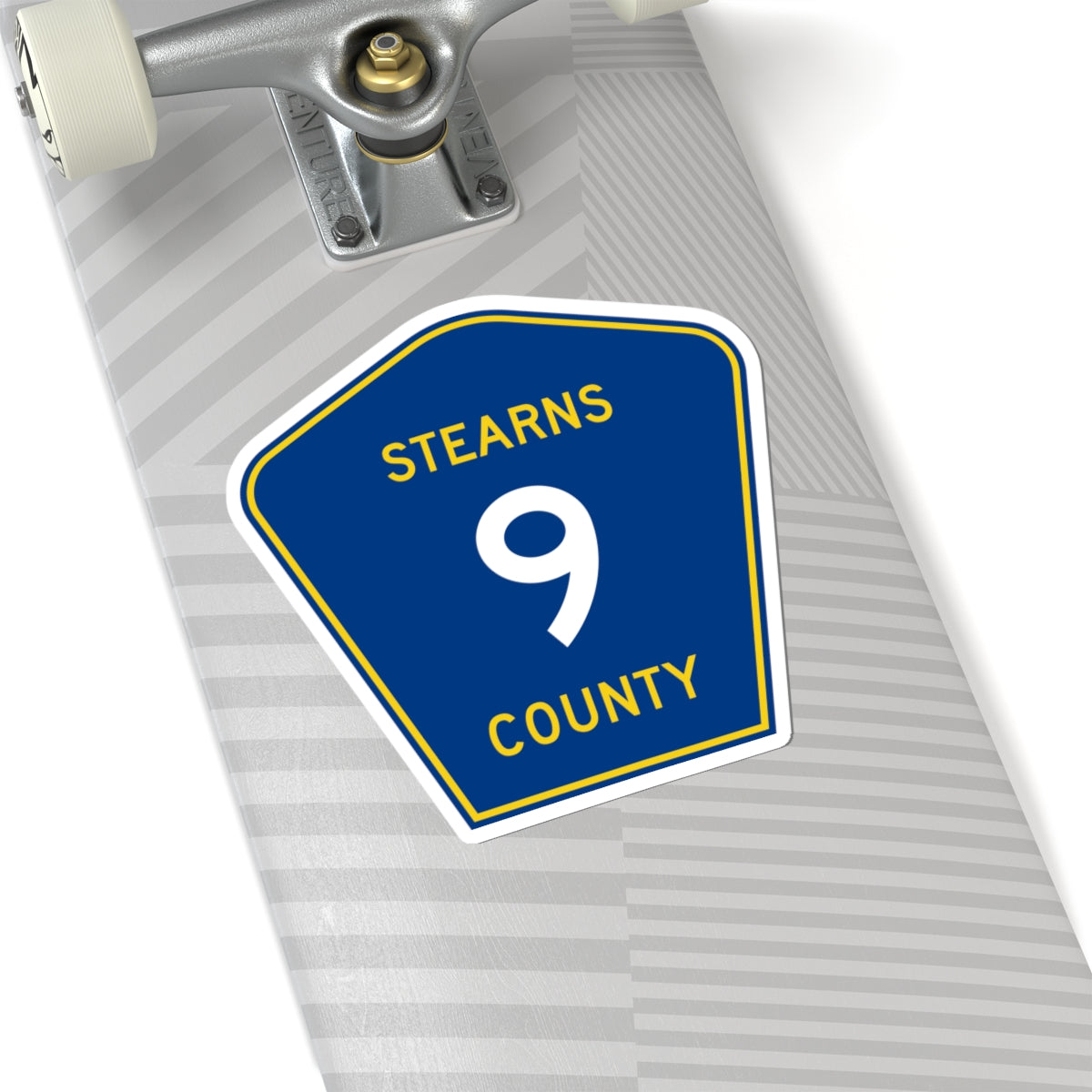 Stearns County Route 9 (Minnesota) (Road Sign) STICKER Vinyl Kiss-Cut Decal