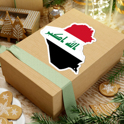 Iraq-Flagmap (Iraq) STICKER Vinyl Kiss-Cut Decal