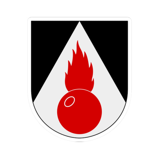 Artilleriregementet 924. kompaniet vapen (Sweden) (Coat of Arms) STICKER Vinyl Kiss-Cut Decal