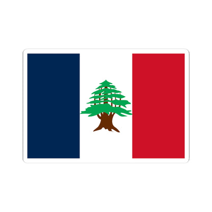 Flag of Lebanon 1920-1943 (Lebanon) STICKER Vinyl Kiss-Cut Decal