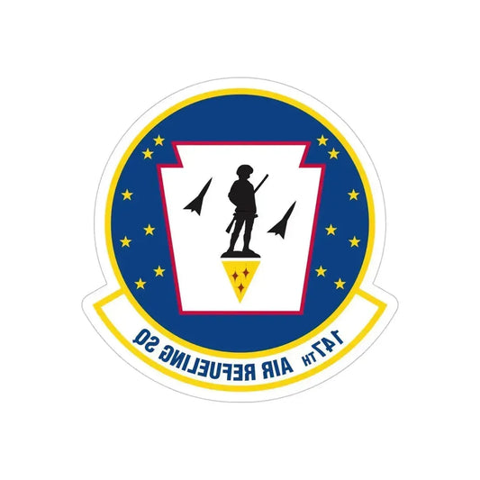 147 Air Refueling Squadron (U.S. Air Force) REVERSE PRINT Transparent Die-Cut STICKER 6 Inch Die-Cut Transparent - The Sticker Space