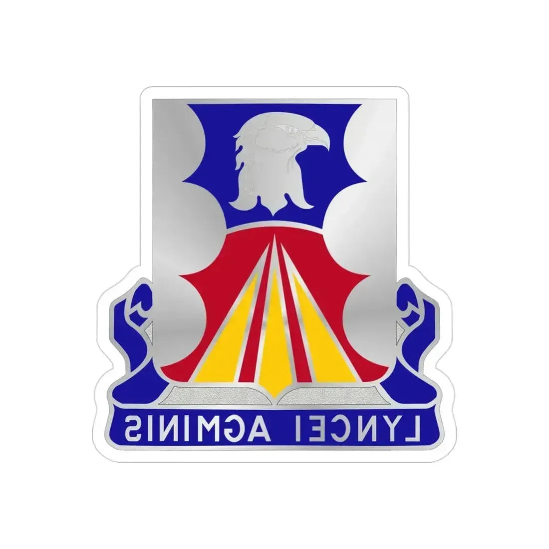 147 Aviation Regiment (U.S. Army) REVERSE PRINT Transparent Die-Cut STICKER 3 Inch Die-Cut Transparent - The Sticker Space