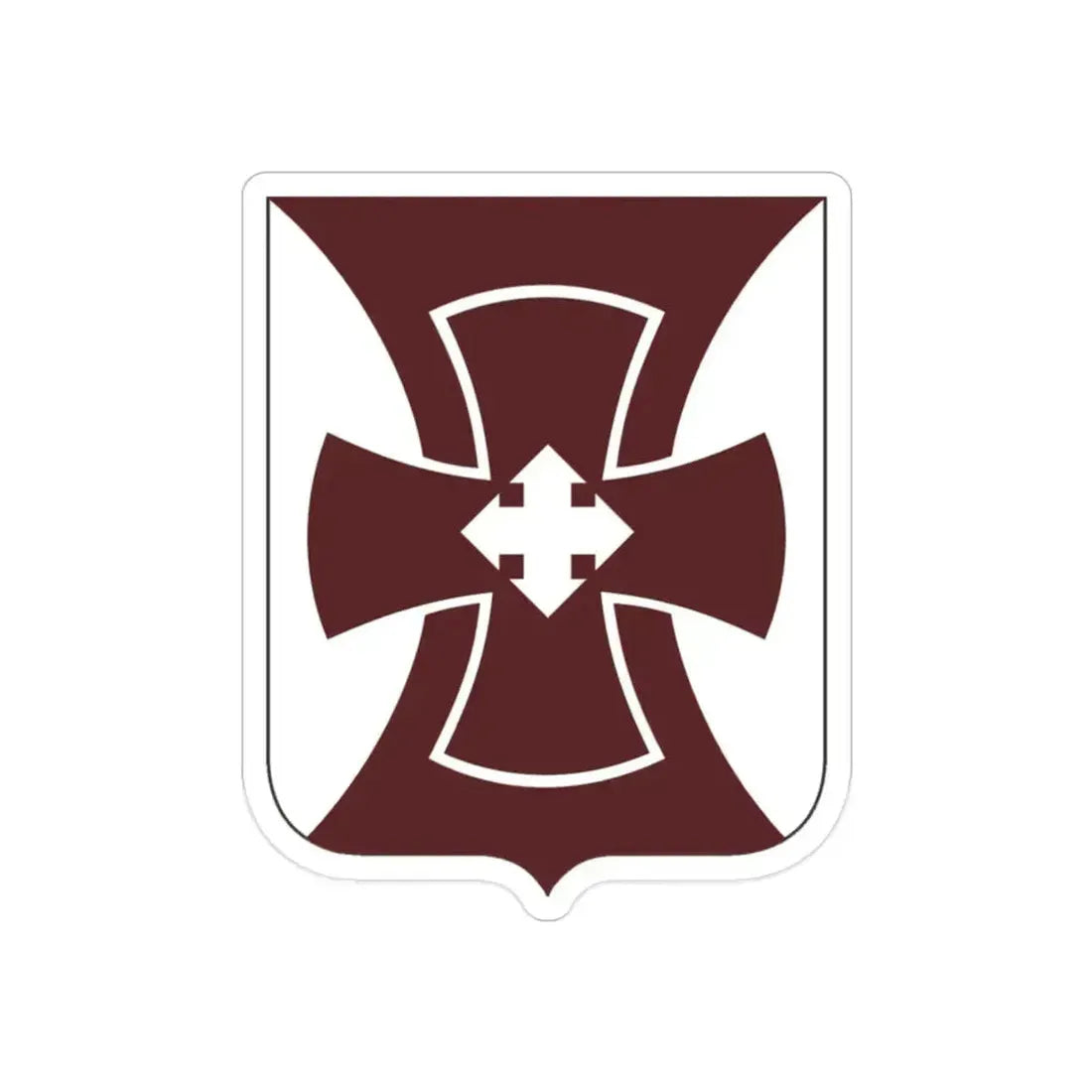 147 Medical Battalion 2 (U.S. Army) REVERSE PRINT Transparent Die-Cut STICKER 2 Inch Die-Cut Transparent - The Sticker Space