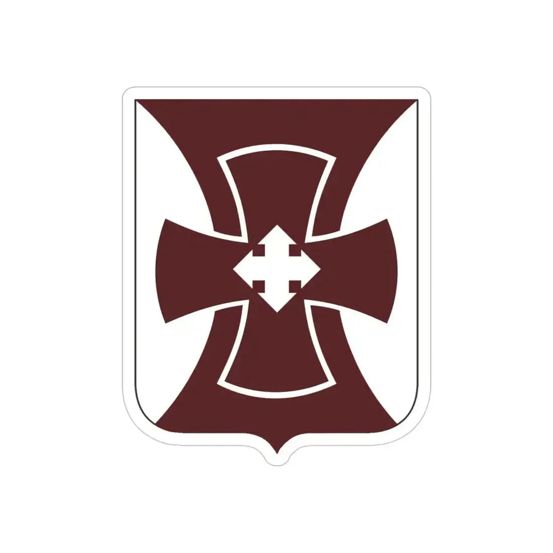 147 Medical Battalion 2 (U.S. Army) REVERSE PRINT Transparent Die-Cut STICKER 4 Inch Die-Cut Transparent - The Sticker Space