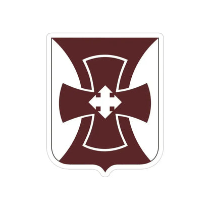 147 Medical Battalion 2 (U.S. Army) REVERSE PRINT Transparent Die-Cut STICKER 4 Inch Die-Cut Transparent - The Sticker Space