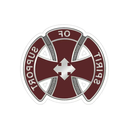 147 Medical Battalion1 (U.S. Army) REVERSE PRINT Transparent Die-Cut STICKER 6 Inch Die-Cut Transparent - The Sticker Space