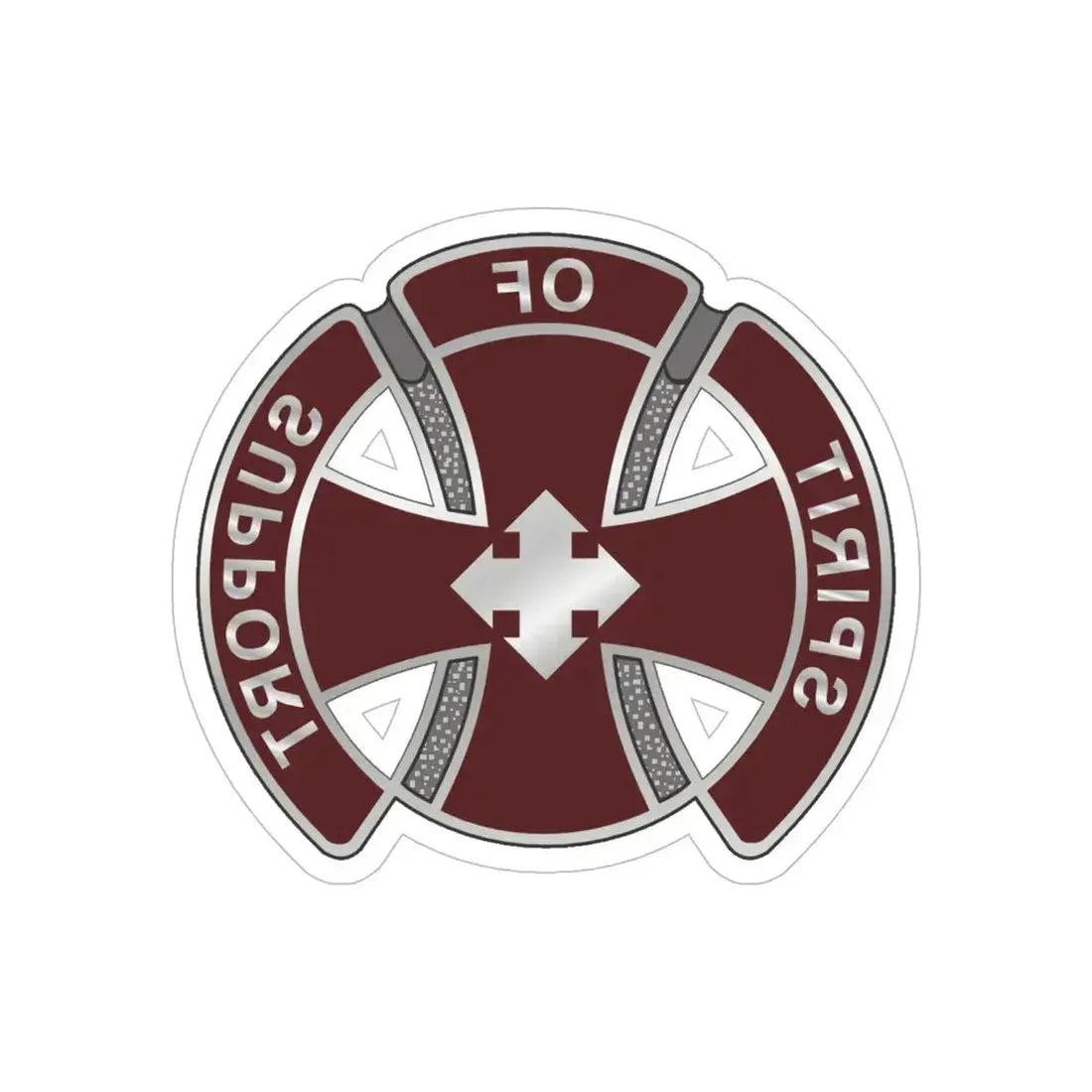 147 Medical Battalion1 (U.S. Army) REVERSE PRINT Transparent Die-Cut STICKER - The Sticker Space