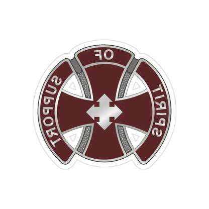 147 Medical Battalion1 (U.S. Army) REVERSE PRINT Transparent Die-Cut STICKER - The Sticker Space