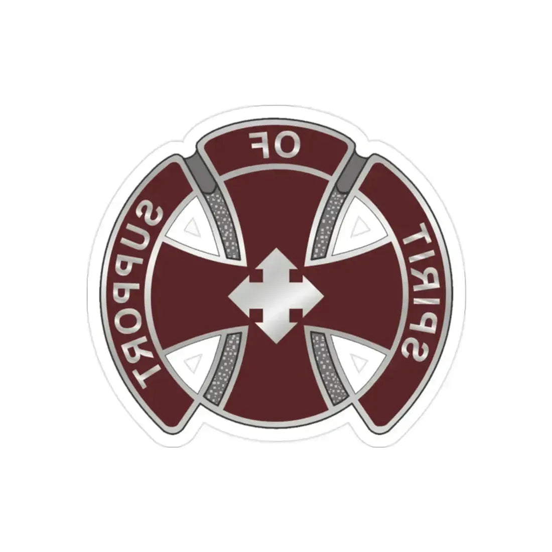 147 Medical Battalion1 (U.S. Army) REVERSE PRINT Transparent Die-Cut STICKER - The Sticker Space