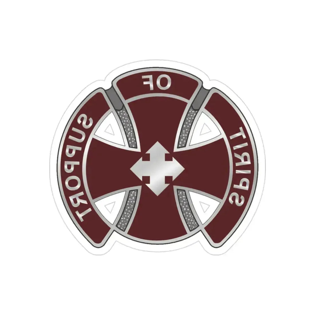 147 Medical Battalion1 (U.S. Army) REVERSE PRINT Transparent Die-Cut STICKER - The Sticker Space